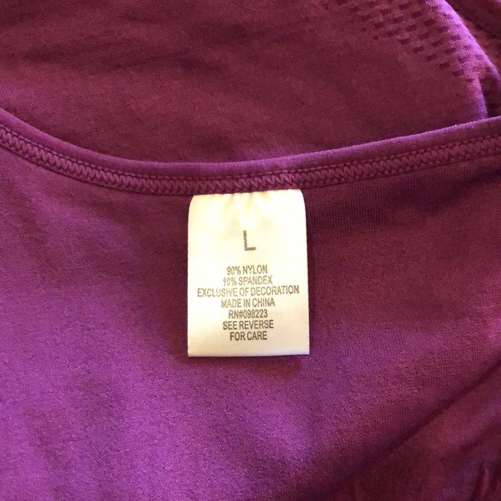 NWT Plum colored Sports Bra by BCG - Picture 7 of 8